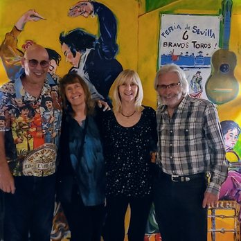 El Farol Restaurant - Celebrating our friend's anniversary (the blonde and grey-haired man). - Spanish Near Me - Santa Fe, New Mexico El Farol Restaurant - Celebrating our friend's anniversary (the blonde and grey-haired man). - Spanish Near Me - Santa Fe, New Mexico