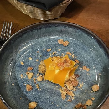 Partage - La mimolette, mousse, fennel, pastis marmalade, fresh mimolette shaved, roasted macadamia nuts, fresh baguette - French Near Me - Las Vegas, Nevada Partage - La mimolette, mousse, fennel, pastis marmalade, fresh mimolette shaved, roasted macadamia nuts, fresh baguette - French Near Me - Las Vegas, Nevada