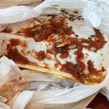 El Jardin - A Mess on top of my Take Out Container with food I haven't eaten yet - Mexican Near Me - Commerce City, Colorado El Jardin - A Mess on top of my Take Out Container with food I haven't eaten yet - Mexican Near Me - Commerce City, Colorado