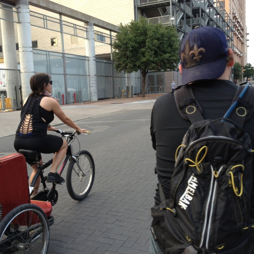 Capital Pedicab - This cyclist with the hat has a speaker system in his cab, ask him to play some tunes for you. - Pedicabs Near Me