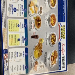 a menu for waffle house