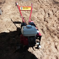 True Value Hardware - Riverside - The tiller we rented.