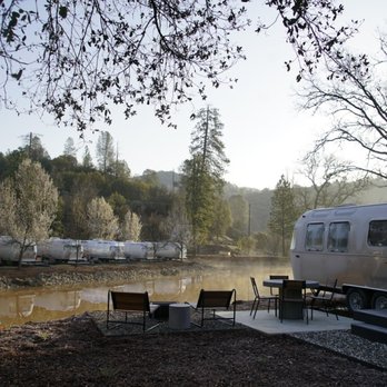 AutoCamp Yosemite - One of the pond sites - cool views - Hotels Near Me - Midpines, California AutoCamp Yosemite - One of the pond sites - cool views - Hotels Near Me - Midpines, California