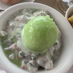 Le Cabanon - Ceviche with cactus sorbet