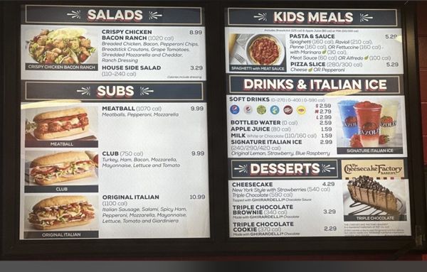 Menu photo 1 Fazoli's Clarksville, TN Menu photo 1 Fazoli's Clarksville, TN