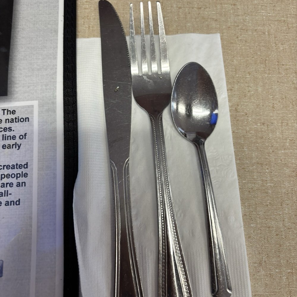 Modern Diner - Nice and clean utensils - Diners Near Me - Pawtucket, Rhode Island