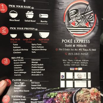 Poke Express - Sushi Bars Near Me - Tampa, Florida