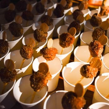 Grounded - Donut holes over to-go coffee at our wedding - Caterers Near Me - Kingston, New York