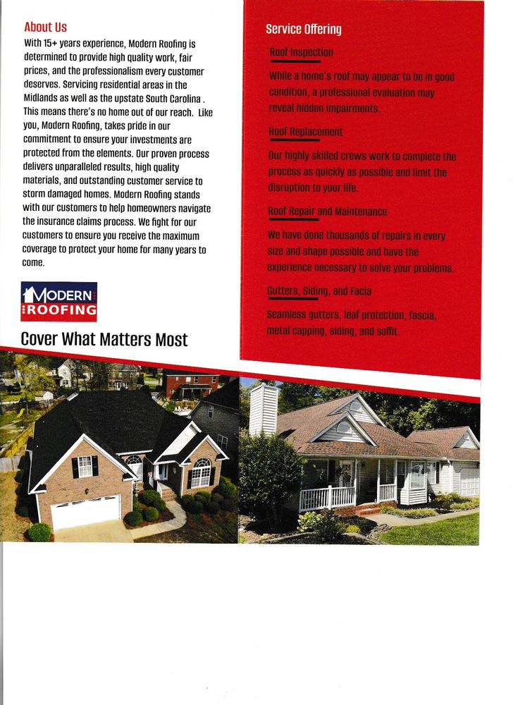 Slide of Modern Roofing