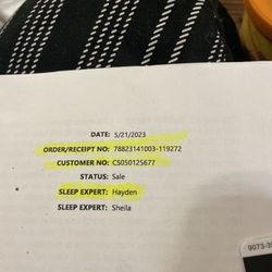 Mattress Firm Randall Road - My order