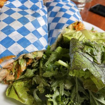 Interurban - Broccolini wrap with salad - Bars Near Me - Portland, Oregon Interurban - Broccolini wrap with salad - Bars Near Me - Portland, Oregon