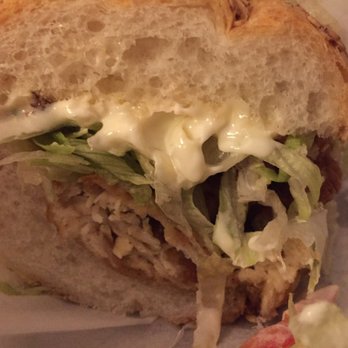 Verti Marte - Chicken po'boy closeup. - Delis Near Me - New Orleans, Louisiana