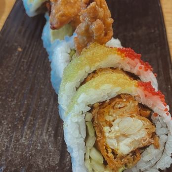 Amakara - Spider Roll.  The crab was over cooked - Sushi Bars Near Me - Dublin, California