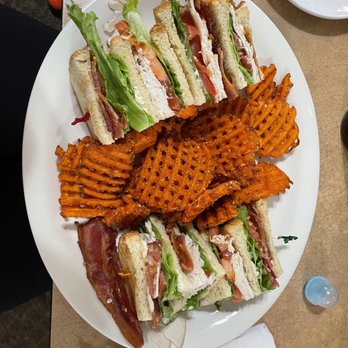 Dad's Cafe - Dad's Club sandwich and Sweet Potato Fries - Breakfast & Brunch Near Me - Brentwood, California
