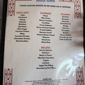 Mz.Freeze - Menus - Ice Cream & Frozen Yogurt Near Me - Indio, California