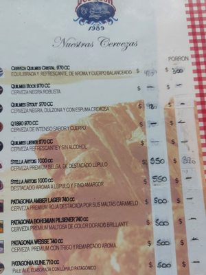 Menu photo 6 Bodegón El Quincho Mar de Ajo, C
