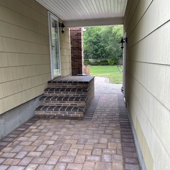 Darius Masonry - Completed breezeway and steps - Masonry/Concrete Near Me - Bay Shore, New York