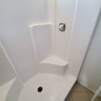 TubPros - after photo of shower insert - Refinishing Services Near Me - Menifee, California TubPros - after photo of shower insert - Refinishing Services Near Me - Menifee, California