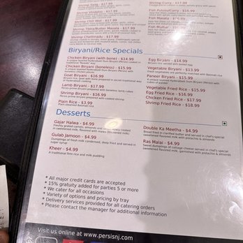 Persis Biryani & Indian Grill - Memu - Indian Near Me - Hamilton Township, New Jersey Persis Biryani & Indian Grill - Memu - Indian Near Me - Hamilton Township, New Jersey