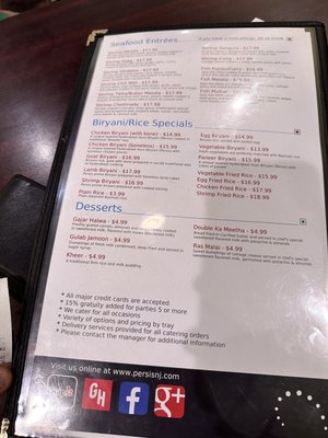 Menu photo 3 Persis Biryani & Indian Grill Hamilton Township, NJ Menu photo 3 Persis Biryani & Indian Grill Hamilton Township, NJ