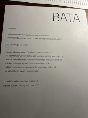 Menu photo 4 BATA Tucson, AZ