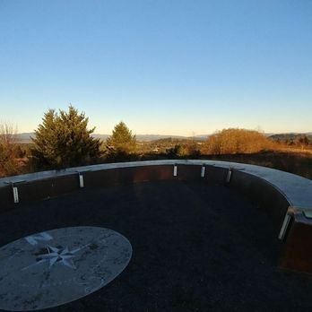 Powell Butte Nature Park - The view of Mt. St. Helen and Mt. Hood from the top of the Mountain view trail on a clear day - Parks Near Me - Portland, Oregon