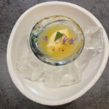 Luthun - Mango sorbet -extra dish he gives ! - New American Near Me - New York, New York