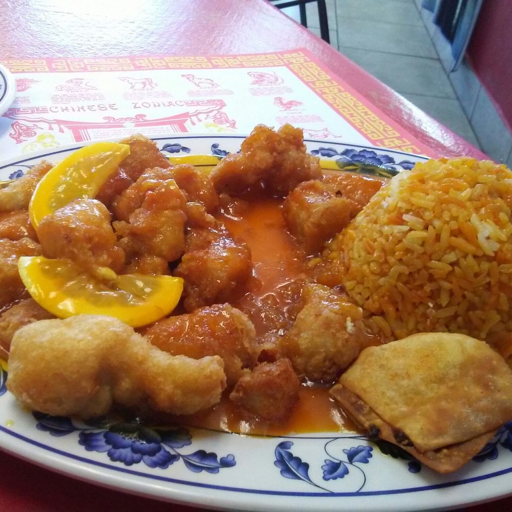 Lemon Chicken and I had egg drop soup. Lemon Chicken and I had egg drop soup.