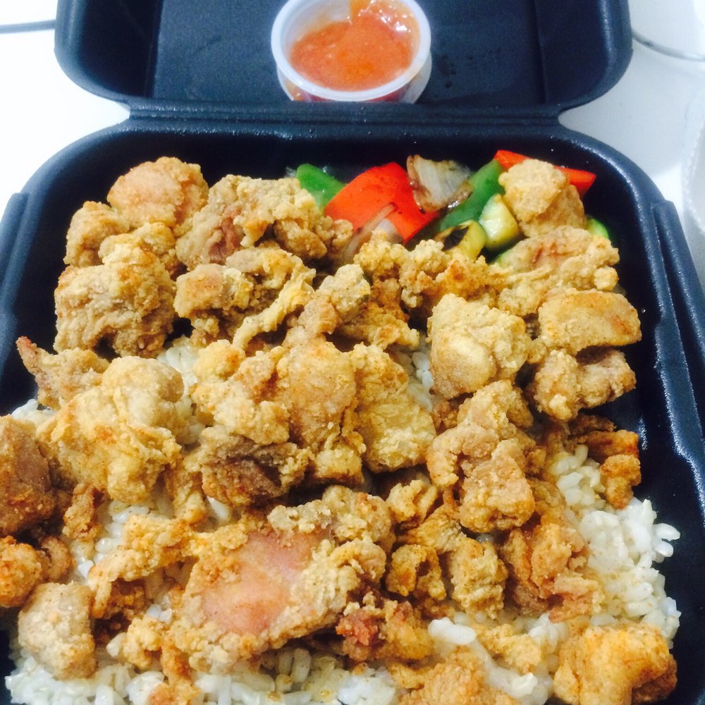 Boba Tea House - Togo: Popcorn Chicken Meal w/white rice & grilled Vegetables - Coffee & Tea Near Me - Riverside, California
