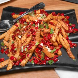 Little Szechuan - Based Fries w red chili oil