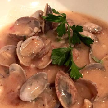 Nabruzzi Trattoria - Vongole Marechiara. The pats baby clam in white wine sauce. - Italian Near Me - Lutz, Florida Nabruzzi Trattoria - Vongole Marechiara. The pats baby clam in white wine sauce. - Italian Near Me - Lutz, Florida