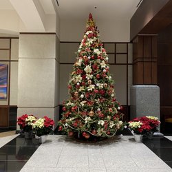Town Center of Virginia Beach - Beautiful Christmas tree inside of one of the parking garage lobbies.