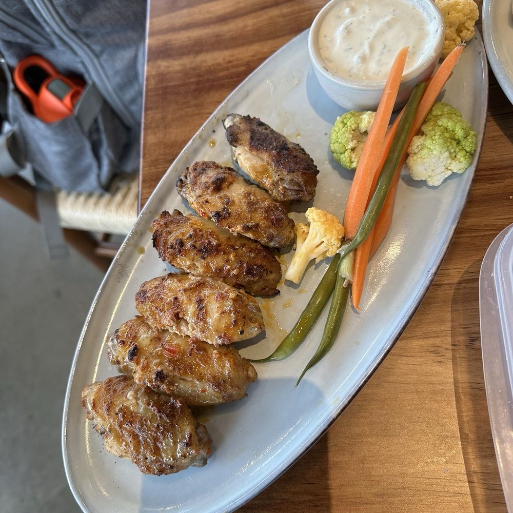 Alora Social - Chicken Wings, hot off a single long skewer (5 stars) - Mediterranean Near Me - San Ramon, California Alora Social - Chicken Wings, hot off a single long skewer (5 stars) - Mediterranean Near Me - San Ramon, California