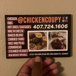 Chicken Coupy - Menu