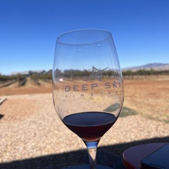Deep Sky Vineyard - Tasting pour of Quasar - Wine Tasting Room Near Me - Elgin, Arizona