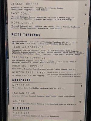 Menu photo 1 Providence Pizza Oklahoma City, OK