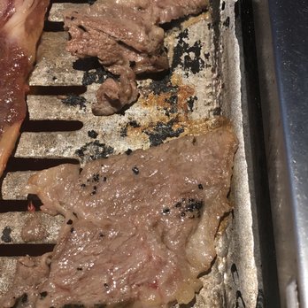 Bon KBBQ - Burnt black areas on grill - Korean Near Me - Arlington, Texas