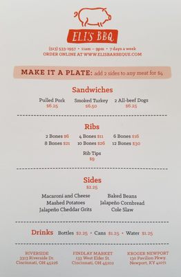 Menu photo 5 Eli's BBQ - Riverside Cincinnati, OH