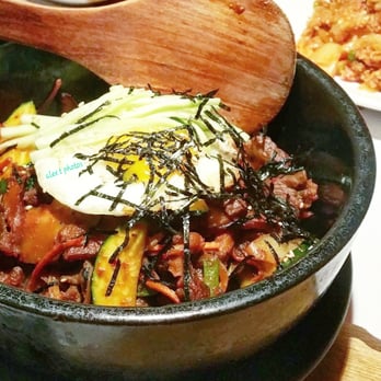 Sa Rang Bang - Bibimbab, mixed veggies, beef, egg, and rice mixed up in a steam hot pot. - Korean Near Me - Sacramento, California