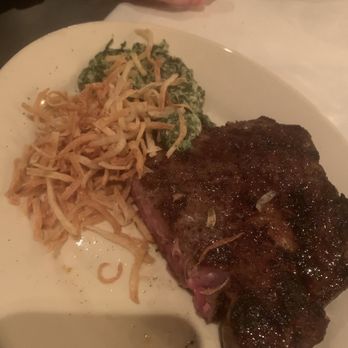 Myron's Prime Steakhouse - Split ribeye with creamed spinach - Steakhouses Near Me - San Antonio, Texas Myron's Prime Steakhouse - Split ribeye with creamed spinach - Steakhouses Near Me - San Antonio, Texas