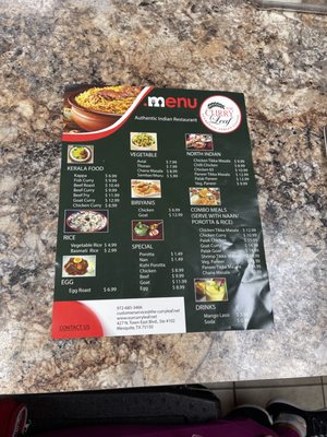 Menu photo 2 The Curry Leaf Mesquite, TX