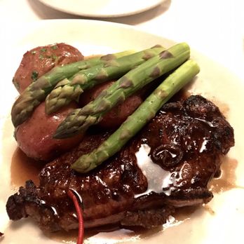 Atlantic Fish - Steak with asparagus - Seafood Near Me - Boston, Massachusetts