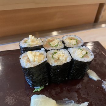 Sushi Kisen - Mentaiko Maki with Japanese mountain yam, another surprise. - Japanese Near Me - Arcadia, California Sushi Kisen - Mentaiko Maki with Japanese mountain yam, another surprise. - Japanese Near Me - Arcadia, California