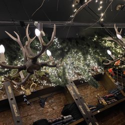 Blitzen - Loves the antler chandeliers