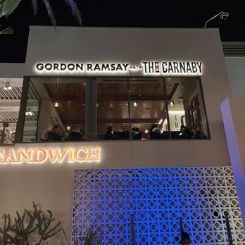 Gordon Ramsay at The Carnaby - Outside the restaurant - British Near Me - Anaheim, California