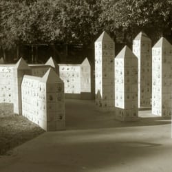 Enterprise Community Park - Handprints at Kids Kingdom entrance.