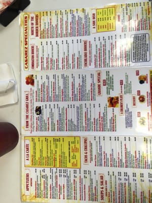 Menu photo 8 Casarez Houston, TX
