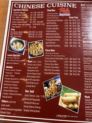 Menu photo 4 Tokyo Express Escondido, CA