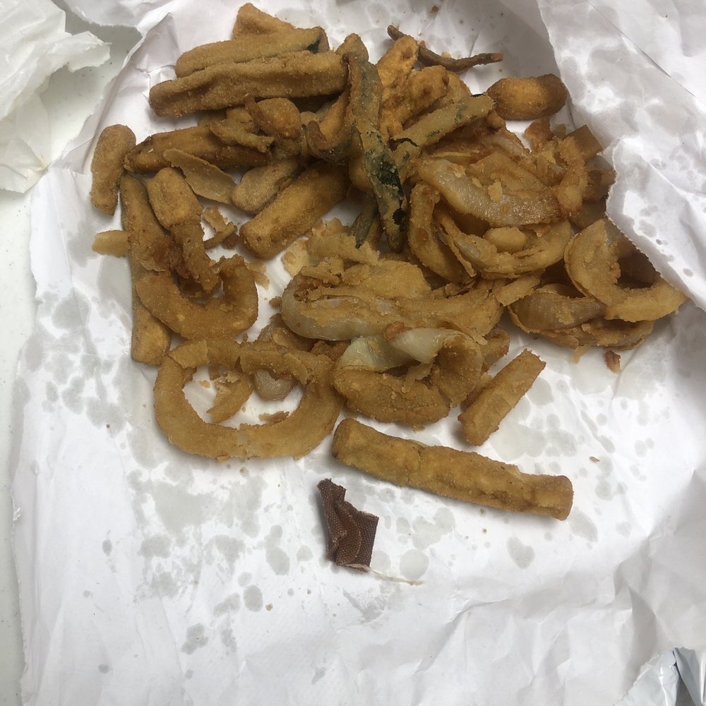Harry's Cafe - Zucchinis and onion rings and at the very bottom bandage - American Near Me - Stanton, California