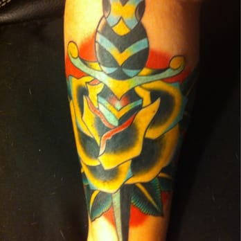 Kustom Thrills Tattoo - Right forearm, freshly finished :)      (tattoo by Ryan McDonald "Bacon") - Tattoo Near Me - Nashville, Tennessee